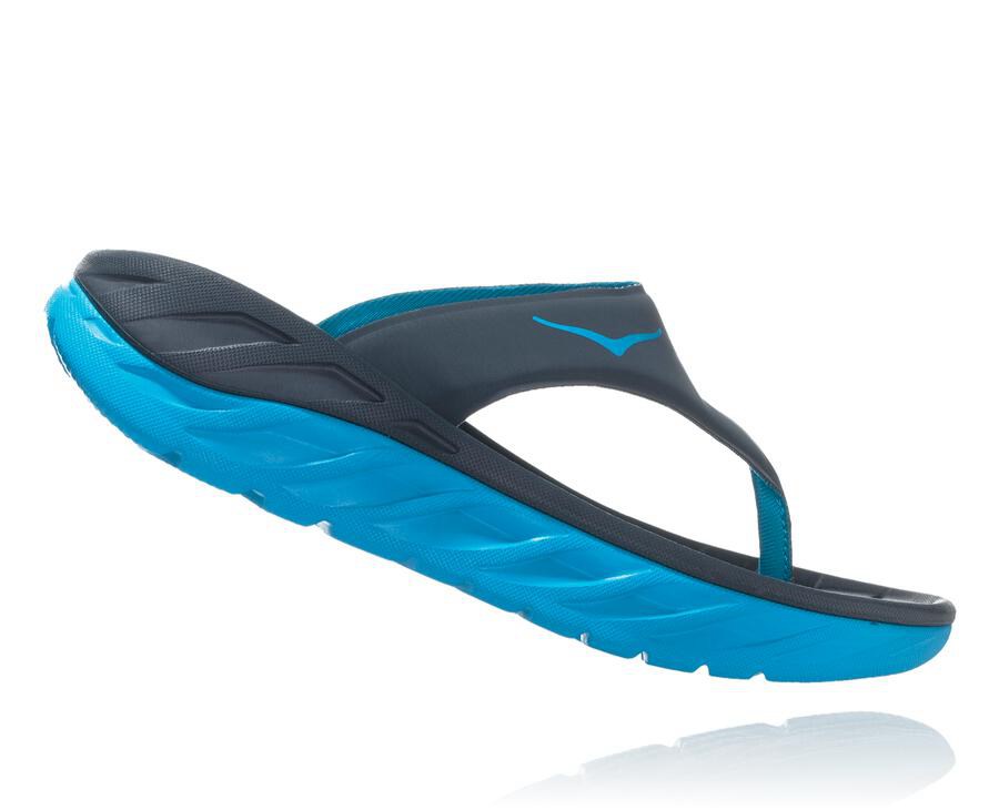 Sandals Womens - Hoka One One ORA Recovery Flip - Navy - SWFQHYU-34